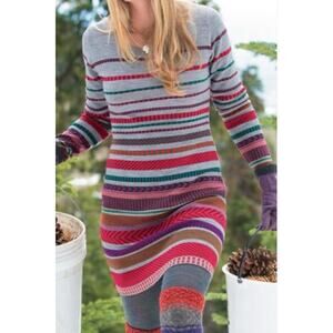 NEW Krimson Klover 100% Merino Wool Knit Sweater Mini Dress Women's Small $225